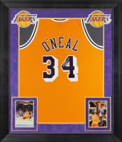 Shaquille O'Neal Signed Lakers Custom Framed Mitchell & Ness Jersey (Beckett) at PristineAuction.com