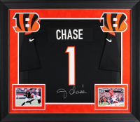 Ja'Marr Chase Signed Bengals Custom Framed Nike Authentic Jersey (Beckett) at PristineAuction.com