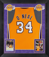 Shaquille O'Neal Signed Lakers Custom Framed Mitchell & Ness Jersey (Beckett) at PristineAuction.com