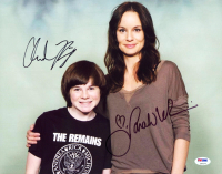 Sarah Wayne Callies & Chandler Riggs Signed "The Walking Dead" 11x14 Photo (PSA) at PristineAuction.com