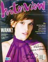 Hilary Swank Signed 2000 "Interview" Magazine Cover Page Inscribed "Peace & Blessings" (Beckett) (See Description) at PristineAuction.com