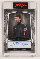 Lionel Messi 2025 Leaf Sports Heroes Autograph Silver Acetate #BALM1 #1/5 at PristineAuction.com