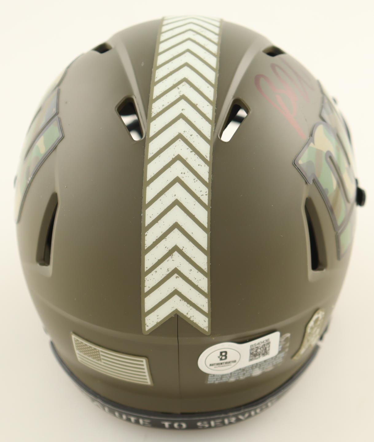 Brian Daboll Signed Giants Salute To Service Alternate Speed Mini Helmet (Beckett) at PristineAuction.com Brian Daboll Signed Giants Salute To Service Alternate Speed Mini Helmet (Beckett) at PristineAuction.com