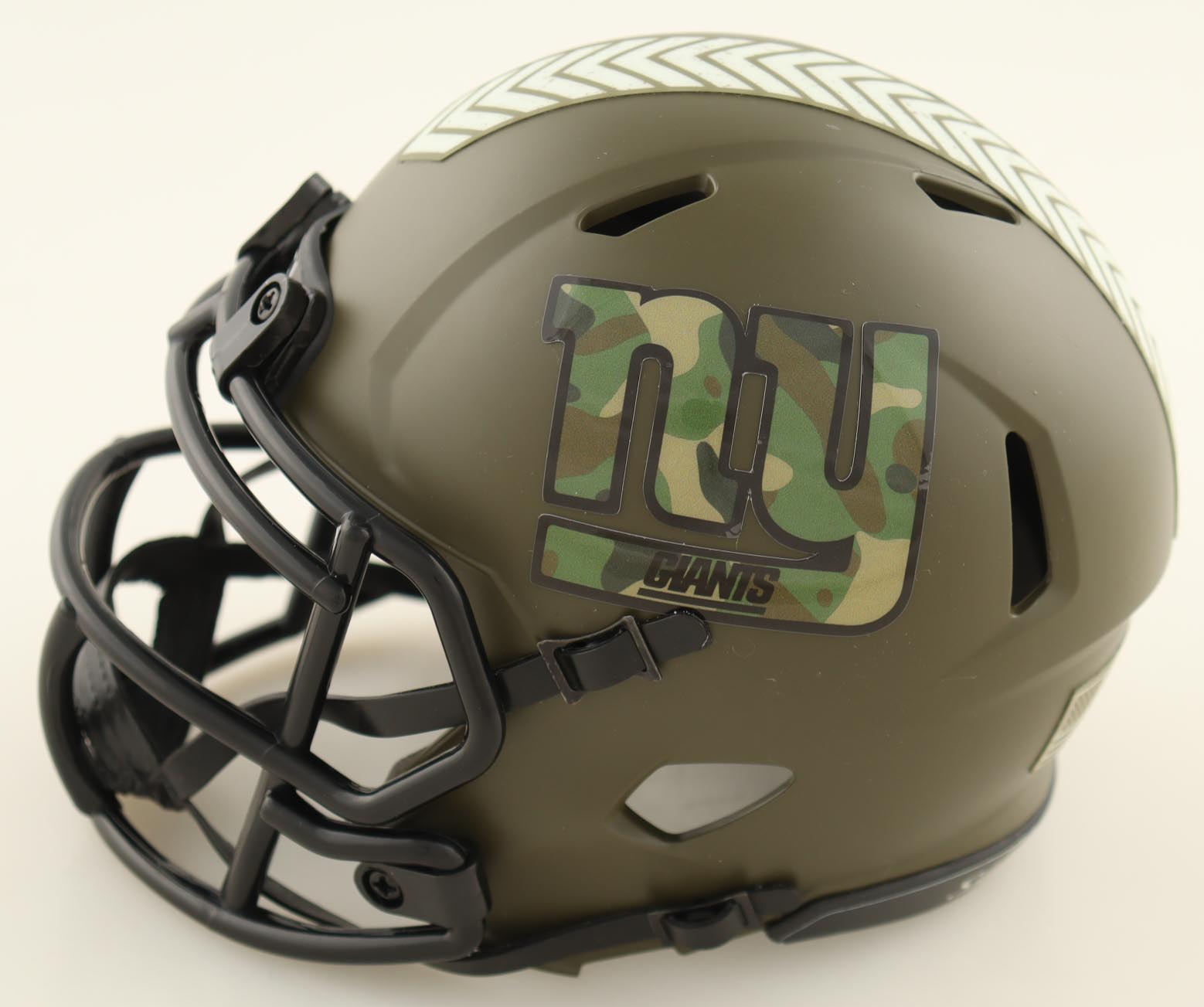 Brian Daboll Signed Giants Salute To Service Alternate Speed Mini Helmet (Beckett) at PristineAuction.com Brian Daboll Signed Giants Salute To Service Alternate Speed Mini Helmet (Beckett) at PristineAuction.com