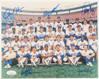 1986 Mets 8x10 Photo Team-Signed By (5) with Dwight Gooden, Howard Johnson, Ron Darling, Wally Backman & Danny Heep (JSA) at PristineAuction.com