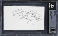 Mickey Rourke Signed 3x5 Index Card Inscribed "Best Wishes" (BGS) at PristineAuction.com