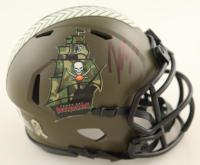 John Lynch Signed Buccaneers Salute To Service Alternate Speed Mini Helmet (Beckett) at PristineAuction.com