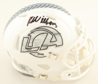 Kyren Williams Signed Rams Salute To Service Alternate Speed Mini Helmet (Beckett) at PristineAuction.com