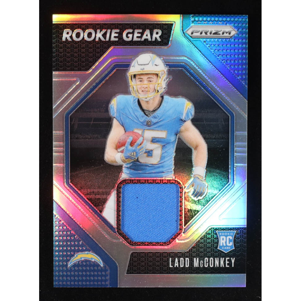 Ladd McConkey 2024 Panini Prizm Rookie Gear #16 RC at PristineAuction.com