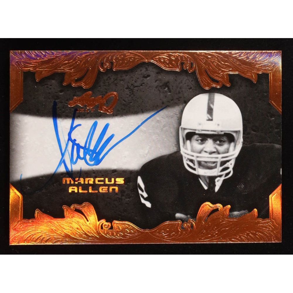 Marcus Allen 2017 Leaf Metal Sports Heroes Autographs Bronze #BAMA1 at PristineAuction.com