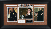 Daniel Radcliffe & Maggie Smith Signed "Harry Potter" Custom Framed Photo & Cut Display (Beckett) at PristineAuction.com