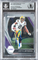 Justin Jefferson Signed 2020 Panini Prizm Draft Picks #56 (BGS) at PristineAuction.com