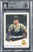 Sgt. Slaughter Signed 2013 Topps WWE #105 (BGS) at PristineAuction.com