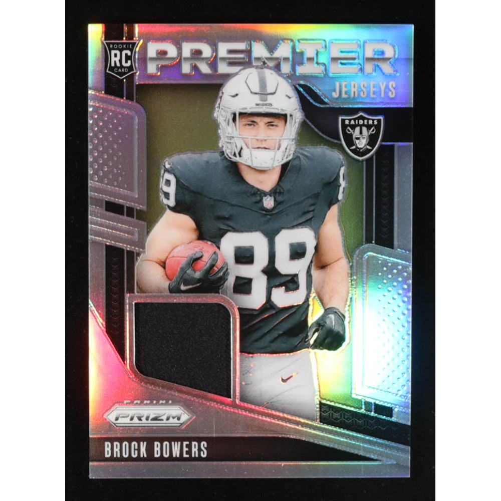 Brock Bowers 2024 Panini Prizm Premier Jerseys #3 RC at PristineAuction.com