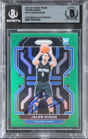 Jalen Suggs Signed 2021 Panini Prizm Green #314 RC (BGS) at PristineAuction.com