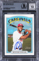 Dexter Fowler Signed 2021 Topps Heritage #161 (BGS | Auto 10) at PristineAuction.com