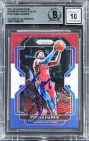 Tobias Harris Signed 2021 Panini Prizm Prizms Red White & Blue #145 (BGS | Auto 10) at PristineAuction.com