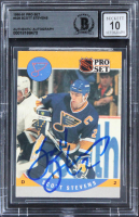 Scott Stevens Signed 1990 Pro Set #528 (BGS | Auto 10) at PristineAuction.com