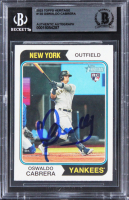 Oswaldo Cabrera Signed 2023 Topps Heritage #135 RC (BGS) at PristineAuction.com