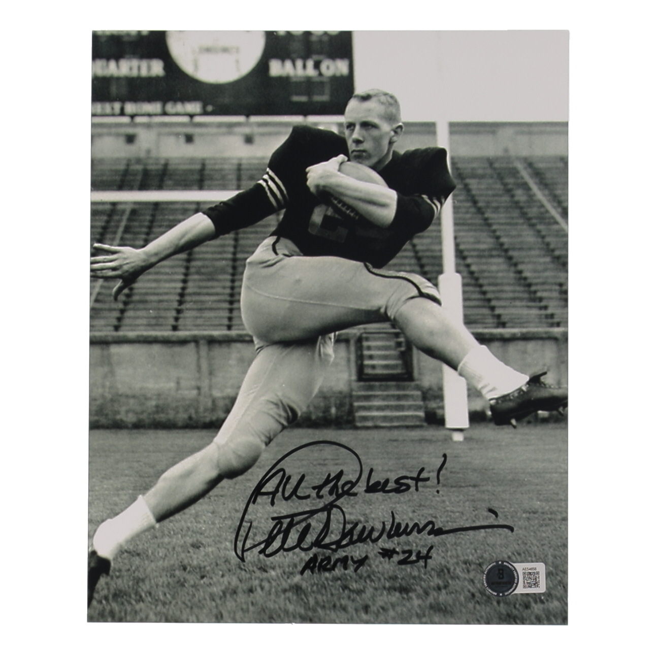 Pete Dawkins Signed Army Black Knights 8x10 Photo Inscribed "All the Best! / Army" (Beckett) at PristineAuction.com Pete Dawkins Signed Army Black Knights 8x10 Photo Inscribed "All the Best! / Army" (Beckett) at PristineAuction.com