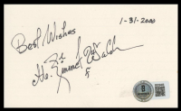 M. Emmet Walsh Signed 3x5 Index Card Inscribed "Best Wishes 1-31-2000" (Beckett) at PristineAuction.com