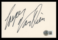 Casper Van Dien Signed 4x6 Index Card (Beckett) at PristineAuction.com