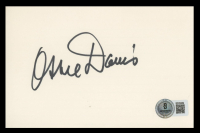 Mike Davies Signed 4x6 Index Card (Beckett) at PristineAuction.com