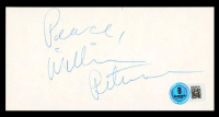 William Petersen Signed 3x6 Cut Inscribed "Peace" (Beckett) at PristineAuction.com