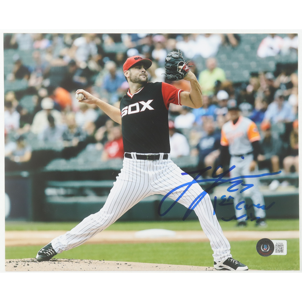 Lucas Giolito Signed White Sox 8x10 Photo Inscribed "1st Career Win" (Beckett) at PristineAuction.com