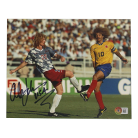 Alexi Lalas Signed Team USA 8x10 Photo Inscribed "USA" (Beckett) at PristineAuction.com
