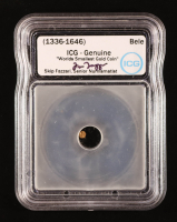 (1336-1646) India 1 Bele Gold Coin - Skip Fazzari Signature Label (ICG Genuine) at PristineAuction.com