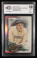 Babe Ruth 2022 Topps Allen and Ginter Chrome Refractors #42 (BCCG 10) at PristineAuction.com