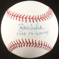 Bob Welch Signed OML Baseball Inscribed "1990 CY Young" (JSA) at PristineAuction.com