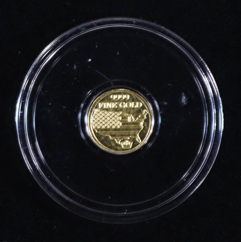 MPM American Soldier 1/200 Ounce .999 Fine Gold Coin | Pristine
