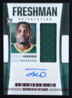 Jayden Reed 2023 Rookies and Stars Freshman Orientation Jersey Autographs #18 RC #81/99 at PristineAuction.com