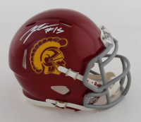 Talanoa Hufanga Signed USC Trojans Speed Mini Helmet (Beckett) at PristineAuction.com