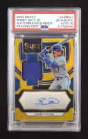 Bobby Witt Jr. 2024 Select Autograph Memorabilia Prizms Gold #15 #09/10 (PSA | Autograph Graded 10) at PristineAuction.com