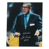 John Wooden Signed UCLA Bruins 8x10 Photo Inscribed "Best Wishes UCLA" (Beckett) at PristineAuction.com