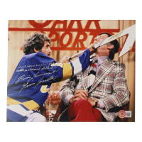 Yvon Barrette Signed "Slap Shot" 8x10 Photo with Movie Quote & Character Name Inscriptions (Beckett) at PristineAuction.com