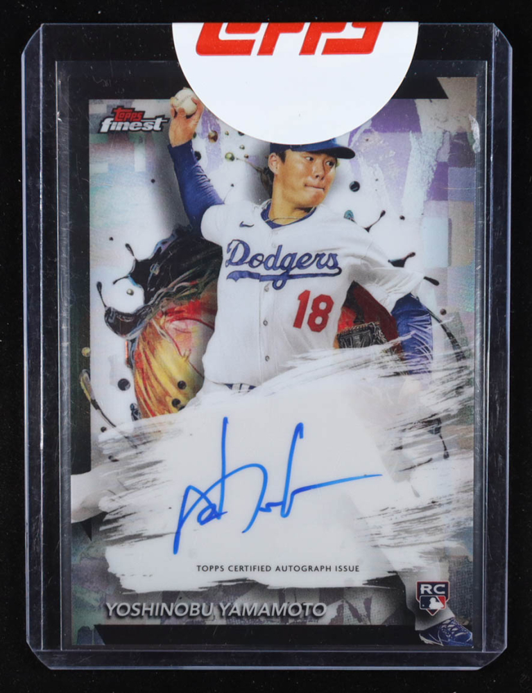 Yoshinobu Yamamoto 2024 Finest Autographs Refractors #FAYY RC