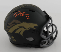 Patrick Surtain II Signed Broncos Salute To Service Alternate Speed Mini Helmet (Beckett) at PristineAuction.com