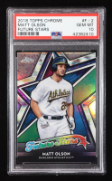 Matt Olson 2018 Topps Chrome Future Stars Refractors #F2 (PSA 10) at PristineAuction.com
