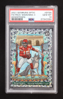 Patrick Mahomes II 2021 Donruss Optic Downtown #DT25 (PSA 10) at PristineAuction.com