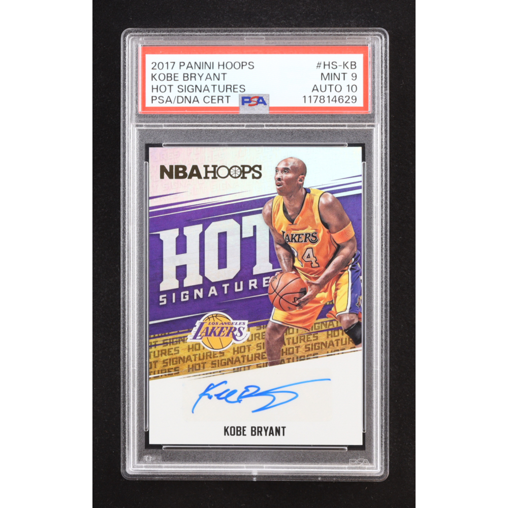 Kobe Bryant 2017-18 Hoops Hot Signatures #47 (PSA 9 | Autograph