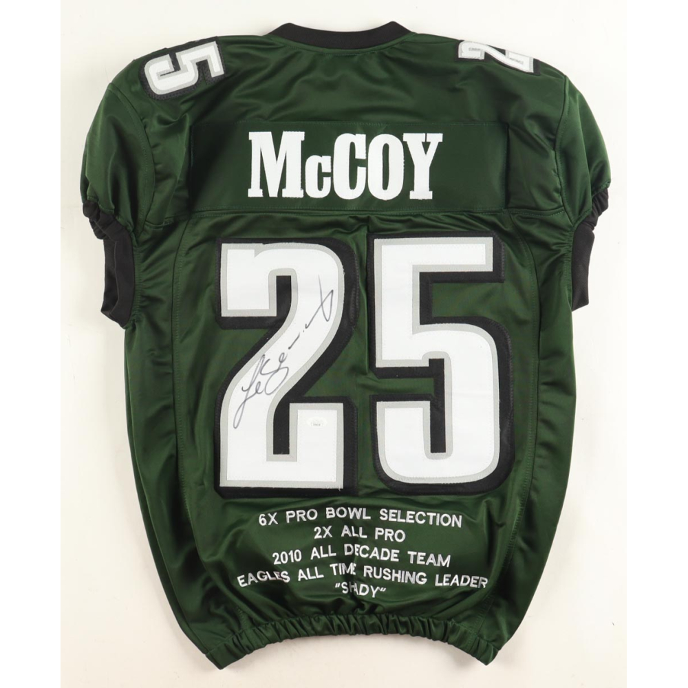 LeSean McCoy Signed Career Highlight Stat Jersey (JSA) at PristineAuction.com