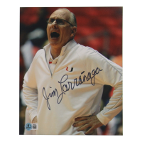 Jim Larranaga Signed Miami Hurricanes 8x10 Photo (Beckett) at PristineAuction.com