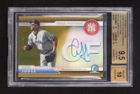 Aaron Judge 2016 Bowman Chrome Prime Position Autographs Gold Refractors #PPAAJ RC #22/50 (BGS 9.5 | Autograph Graded 10) at PristineAuction.com