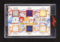2021 Leaf Ultimate Sports Memorabilia 6 Bronze Mickey Mantle / Kobe Bryant / Jack Nicklaus / Joe Montana / Gordie Howe / Muhammad Ali #UM605 #21/30 at PristineAuction.com
