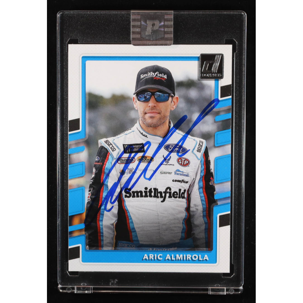 Aric Almirola Signed 2018 Donruss #54A / Name On Right (PA) at PristineAuction.com