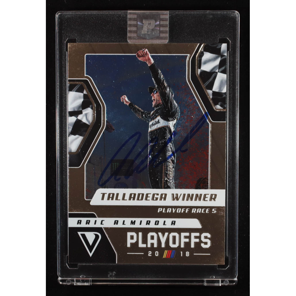 Aric Almirola Signed 2019 Panini Victory Lane #55 PRW (PA) at PristineAuction.com